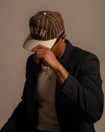 Load image into Gallery viewer, PINSTRIPE CAP - BROWN

