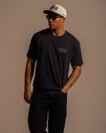 Load image into Gallery viewer, 'OVAL LOGO' TEE - NAVY

