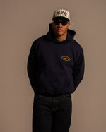 Load image into Gallery viewer, 'OVAL LOGO' HOODIE - NAVY
