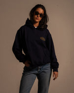Load image into Gallery viewer, 'OVAL LOGO' HOODIE - NAVY
