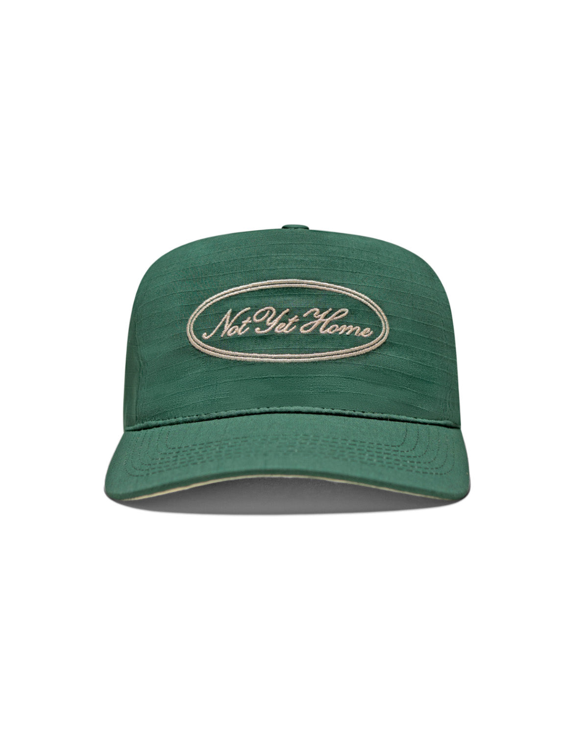 OVAL LOGO RIPSTOP CAP - 'SIGNATURE GREEN'