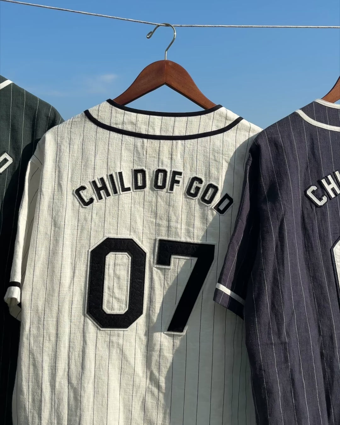 'COG' BASEBALL JERSEY GREEN