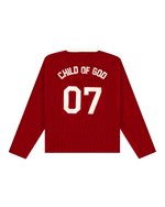Load image into Gallery viewer, 'CHILD OF GOD’ KNIT SWEATER - RED

