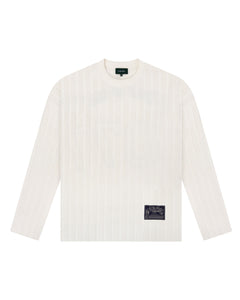 RIBBED SWEATER COG - 'OFF-WHITE & NAVY'